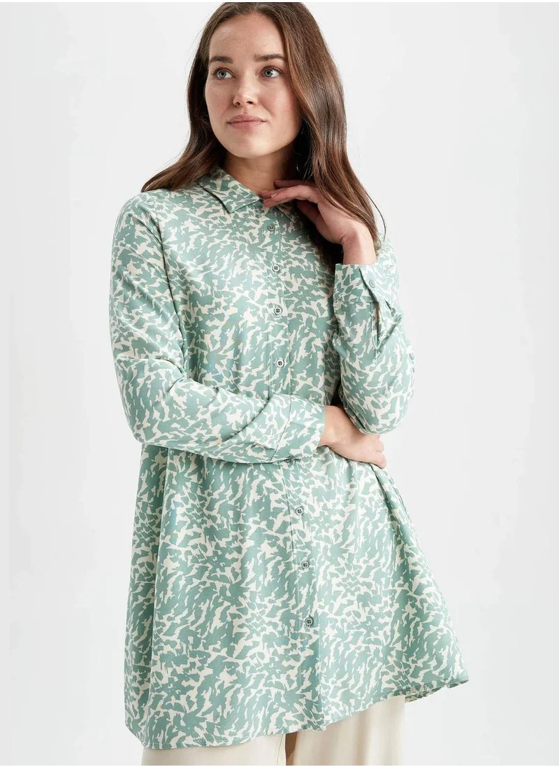 ديفاكتو Woman Woven Long Sleeve Tunic
