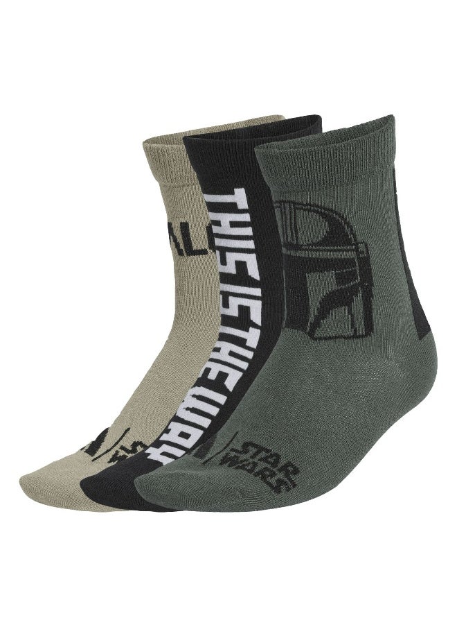 Adidas adidas star wars mandalorian youth unisex crew socks  - Image 1