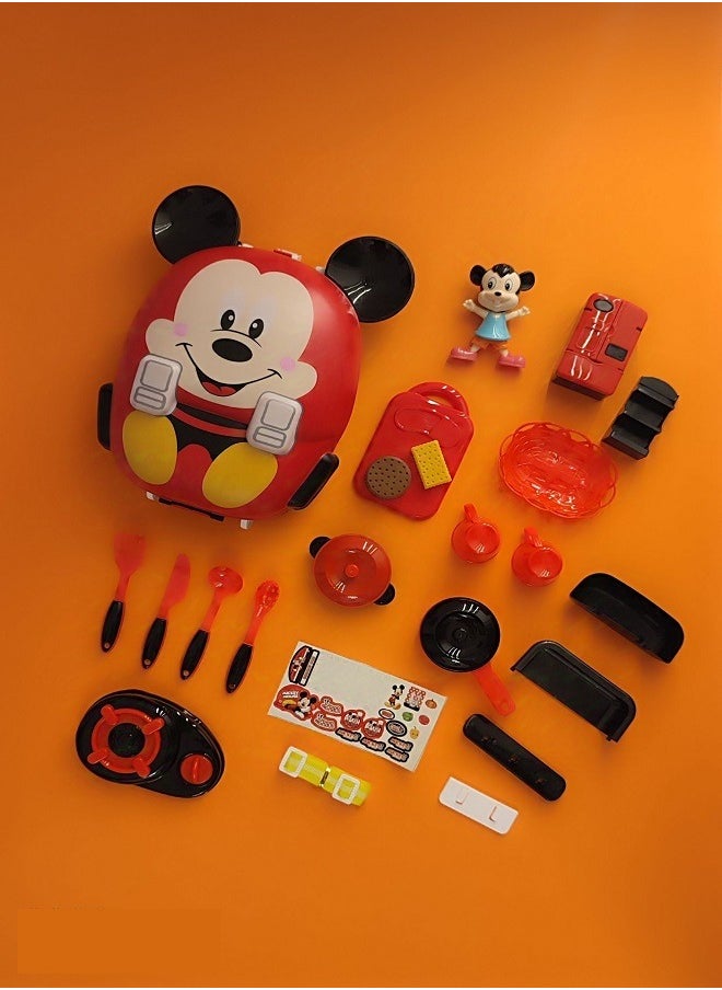 Tool Set Mickey Mouse  Bag - Kitchen Tools Trolley Case Box & Mickey Mouse Character  - Image 3