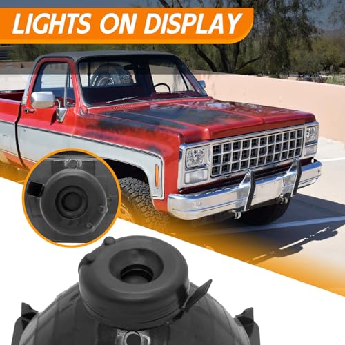 YLT AUTO Chrome Crystal Semi-Sealed Headlights 4 x 6 Inch Glass Lens H4 HID LED Halogen High and Low Beam Replacement Kit (Pair) - Image 2