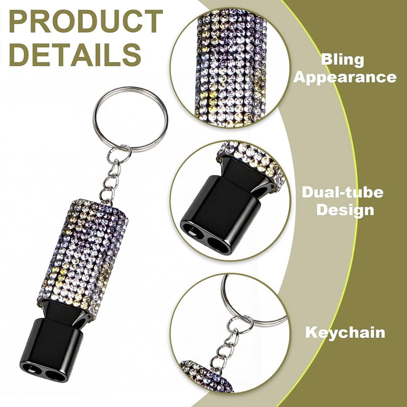 binboll Emergency Whistles Lifeguard Safety Whistle with Lanyard and Keychain for Outdoor Camping Hiking Boating Backpacking Fishing Kayak Kids Rescue Signaling Loud Survival Whistle (silver-2pack) - Image 2