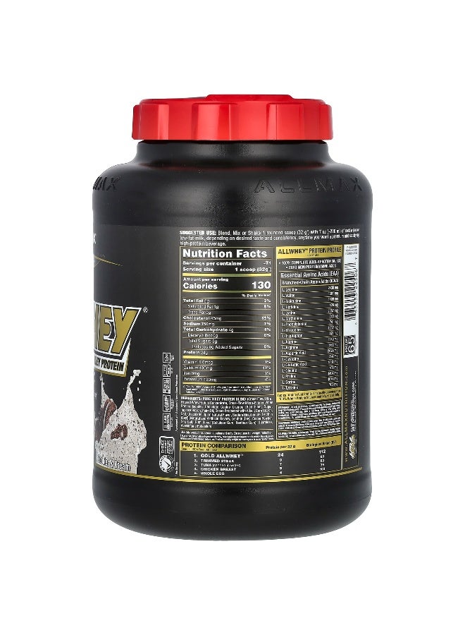 Allmax ALLMAX, GOLD ALLWHEY®, Premium Whey Protein, Cookies & Cream, 5 lbs (2.27 kg) - Image 2