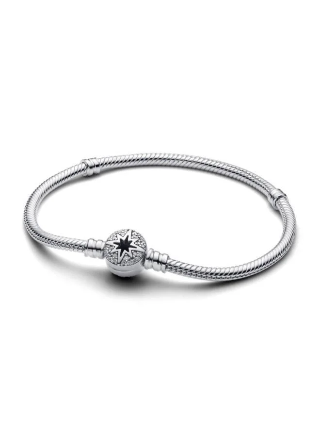 PANDORA North Star Clasp Snake Chain Bracelet