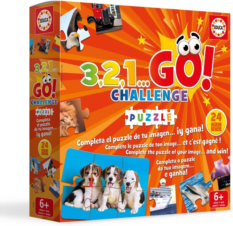 ايديوسا مجموعة ألغاز Educa 3.2.1 Go Challenge Puzzle المكونة من 24 قطعة - Image 4