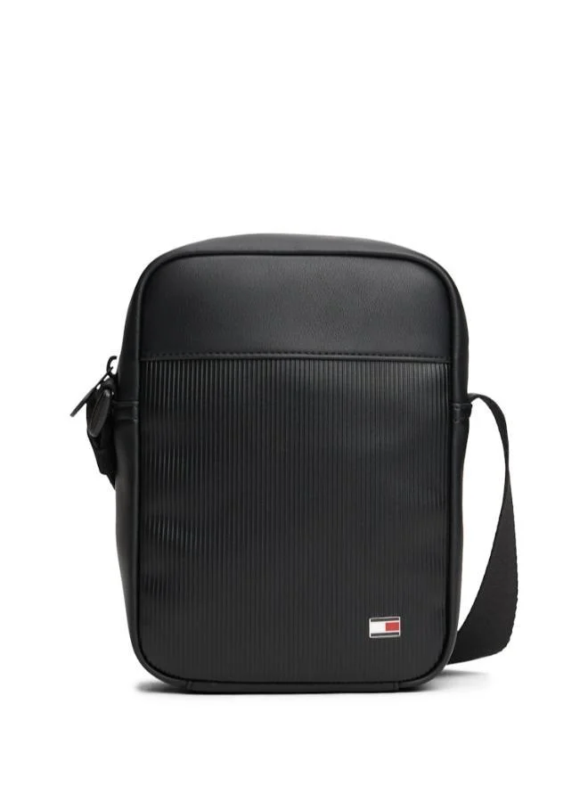 Hilfiger Flag Ribbed Crossbody Reporter Bag