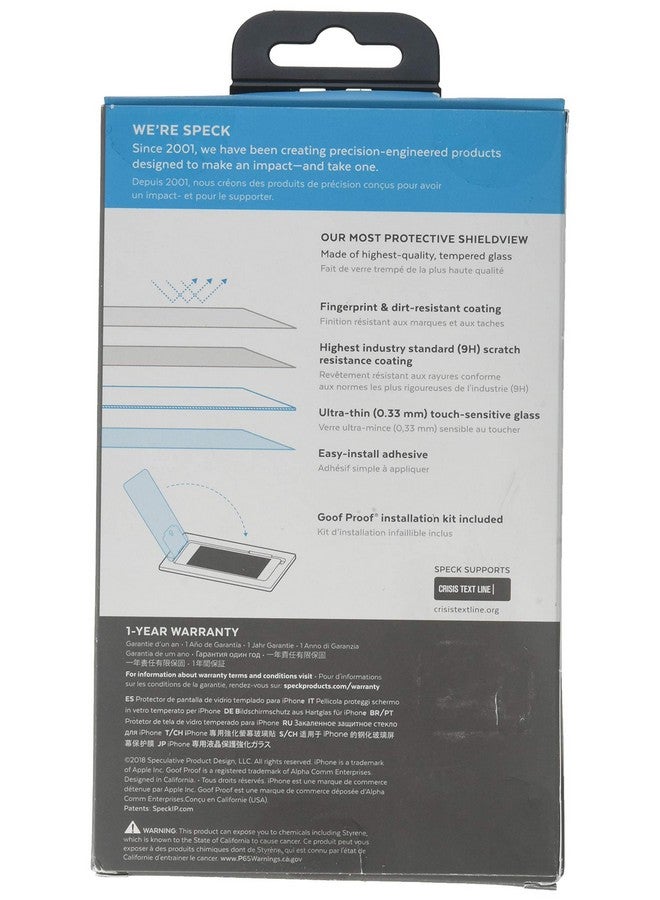 Speck Products Shieldview Glass Screen Protector For Iphone Xs Max Clear - Image 2