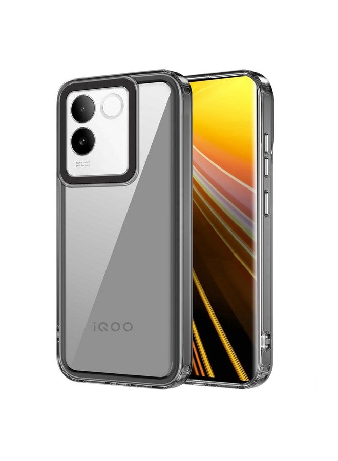 ZAPCASE غطاء خلفي Zapcase لجهاز iQOO Z7 Pro 5G | متوافق مع غطاء خلفي لجهاز iQOO Z7 Pro 5G | غطاء مع حماية الكاميرا | (TPU + PC | أسود شفاف) - Image 1