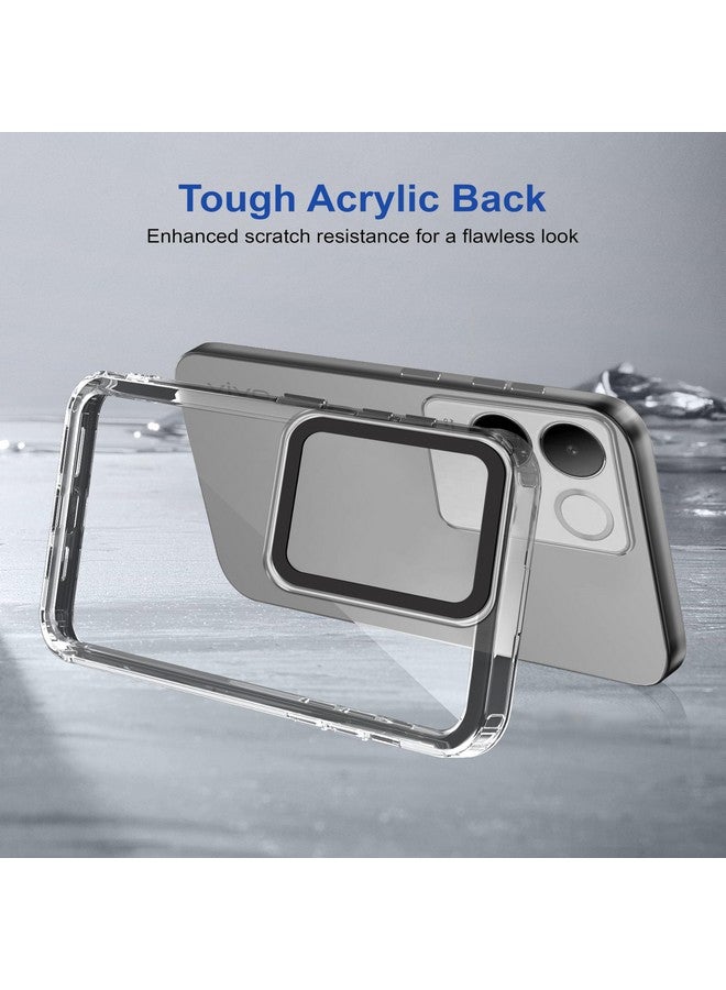 ZAPCASE غطاء خلفي Zapcase لجهاز iQOO Z7 Pro 5G | متوافق مع غطاء خلفي لجهاز iQOO Z7 Pro 5G | غطاء مع حماية الكاميرا | (TPU + PC | أسود شفاف) - Image 5