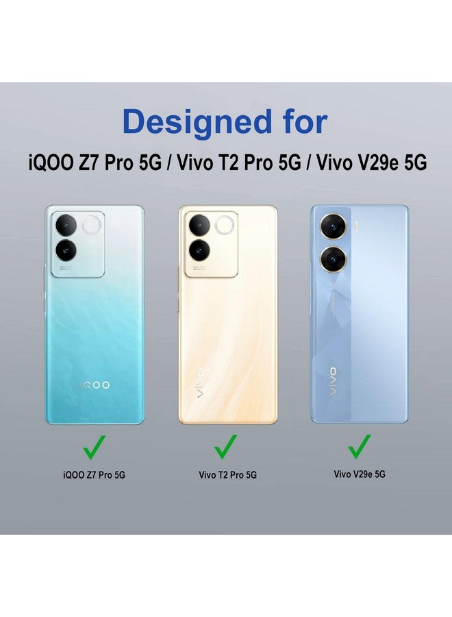 ZAPCASE غطاء خلفي Zapcase لجهاز iQOO Z7 Pro 5G | متوافق مع غطاء خلفي لجهاز iQOO Z7 Pro 5G | غطاء مع حماية الكاميرا | (TPU + PC | أسود شفاف) - Image 2