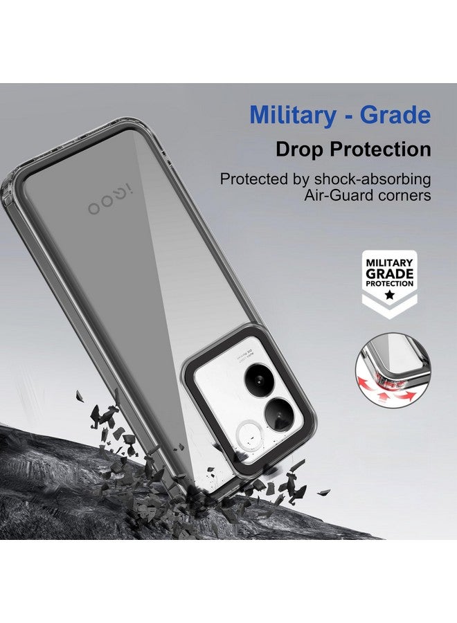 ZAPCASE غطاء خلفي Zapcase لجهاز iQOO Z7 Pro 5G | متوافق مع غطاء خلفي لجهاز iQOO Z7 Pro 5G | غطاء مع حماية الكاميرا | (TPU + PC | أسود شفاف) - Image 3