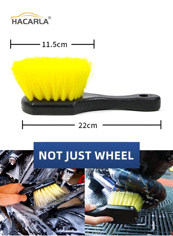 1 Pcs Microfiber Car Drying Towels Cleaning Cloth Double-Sided Velvet Water Absorption Soft  And 2 Pcs Wheel Tire Brush Car Rim Cleaner Kit for Auto Motorcycles Bicycles - pzsku/Z30352D4574120F75D048Z/45/_/1720261528/cbc14106-a0f9-4cb8-8b29-e8ae96b61991