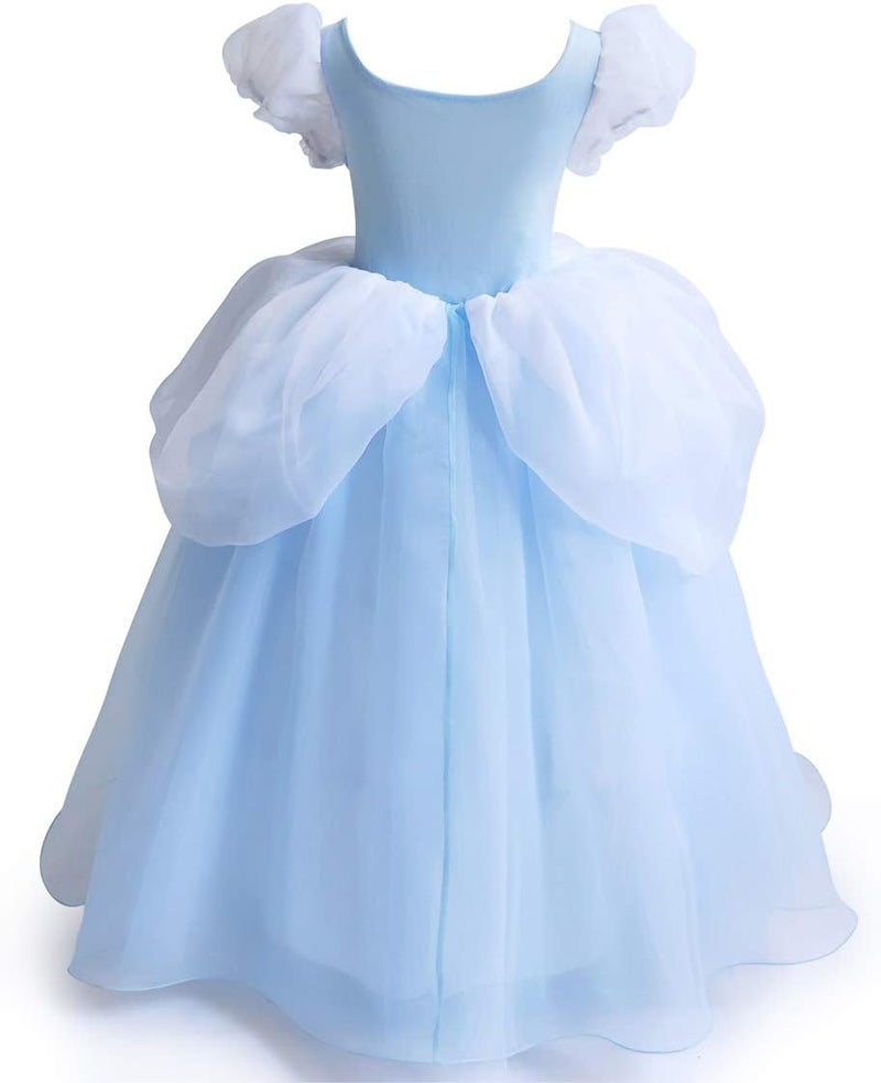 CQDY Girls Cinderella Costumes Halloween Princess Dress Up Fancy Birthday Party Ball Gown - Image 3