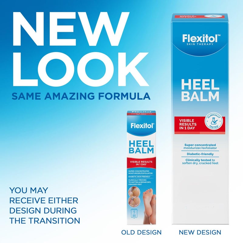 Flexitol Heel Balm, Rich Moisturizing & Exfoliating Foot Cream, 4 Oz Tube (Pack of 2) - Image 2