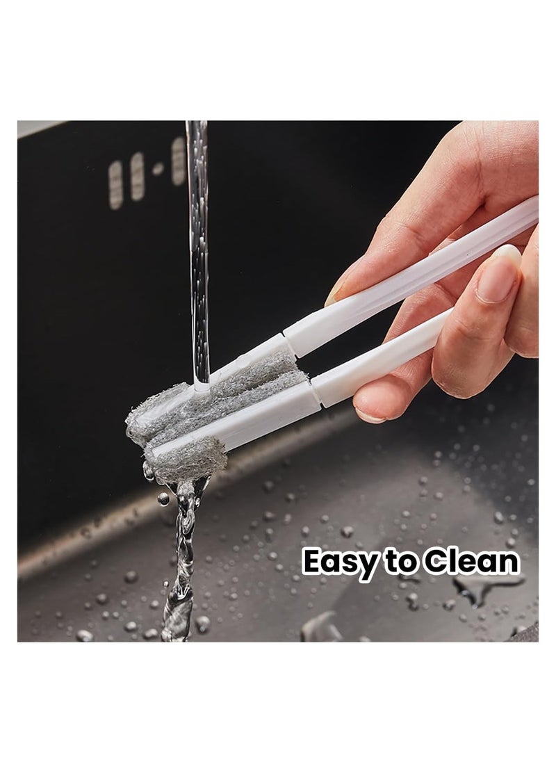 SYOSI Blind Cleaner Duster Tool, for Window Blinds, Washing Equipment for Window Shutters, Car Vents, Ceiling Fan and Air Conditioner Cleaning Dust, Washable, for Ceiling Fans(2 Brushes + 12 Brush Heads)  - Image 5