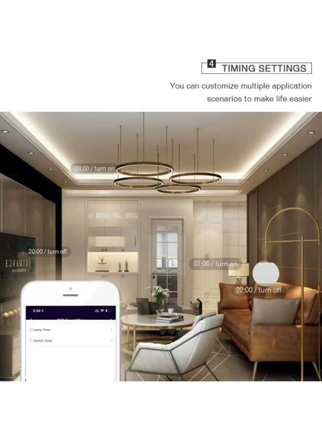 WiFi Smart Plug with Voice Control, App Control, Timer Function, Energy Monitoring, Home Automation  - Image 2