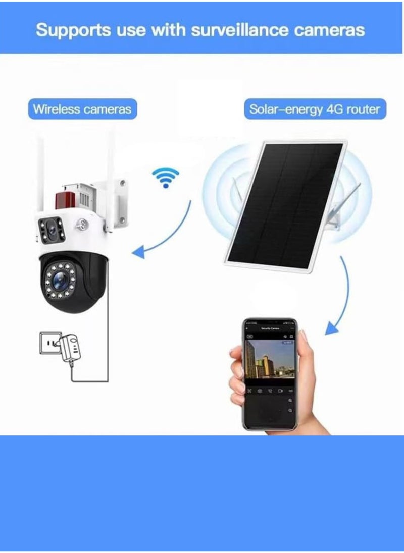 4G LTE Solar Router 2.4Ghz WiFi Hotspot Wireless Access in 26000mAH Battery IP66 Waterproof Outdoor Camera