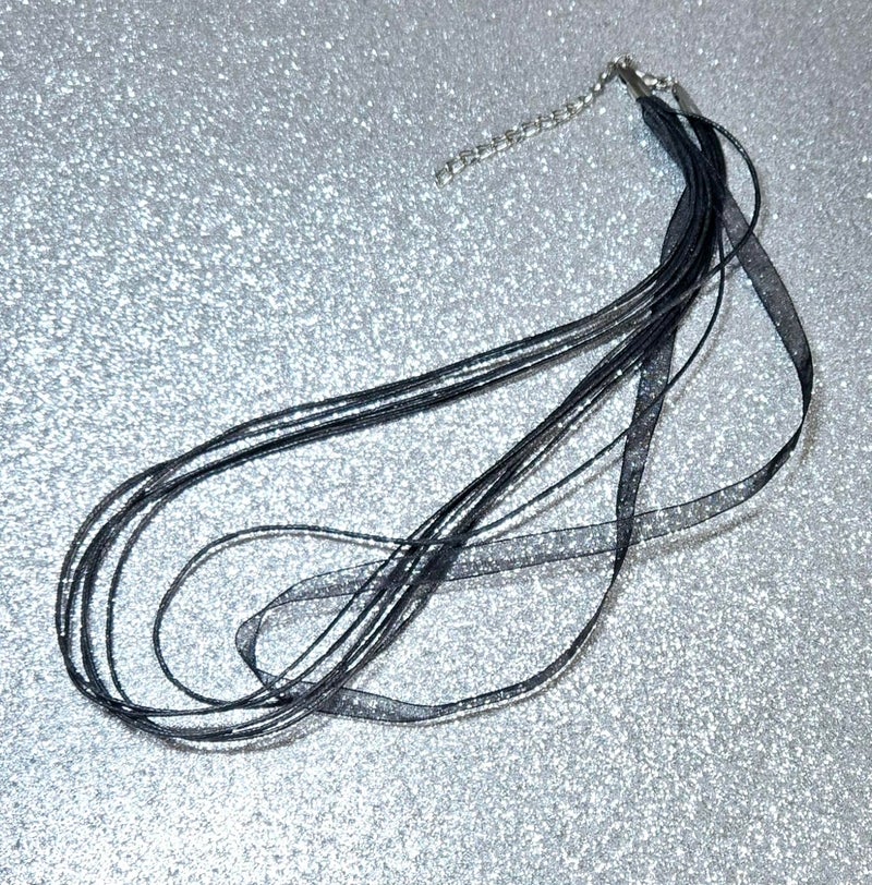 Linpeng Necklace Cords with Lobster Clasp for Pendants, Waxed Cord Ribboned Necklace, DIY Jewelry Supplies, Black, (Pack of 3) - Image 4