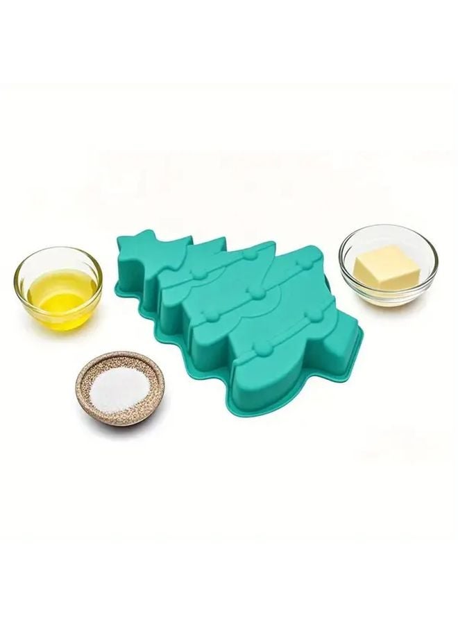 1pc Christmas Tree Silicone Baking Mold Non Stick Reusable Pastry Pan For Ovens - Image 5