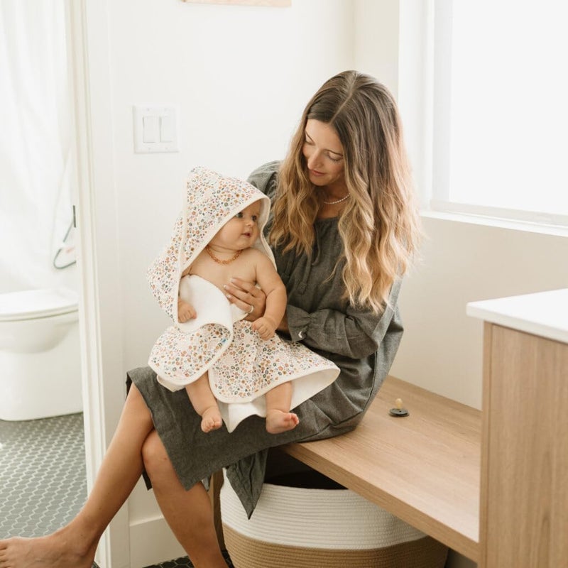 little unicorn منشفة أطفال قطنية مغطاة برأس من ليتل يونيكورن - Image 5