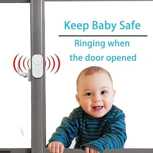 FIORENSE FIORENSE Smart Wireless Window Sensor Realtime Alarm Loud Door Alarms for Kids Safety Wireless Window Sensor Realtime Alarm System for Home Security for Pool and Office Door Bell  - Image 2