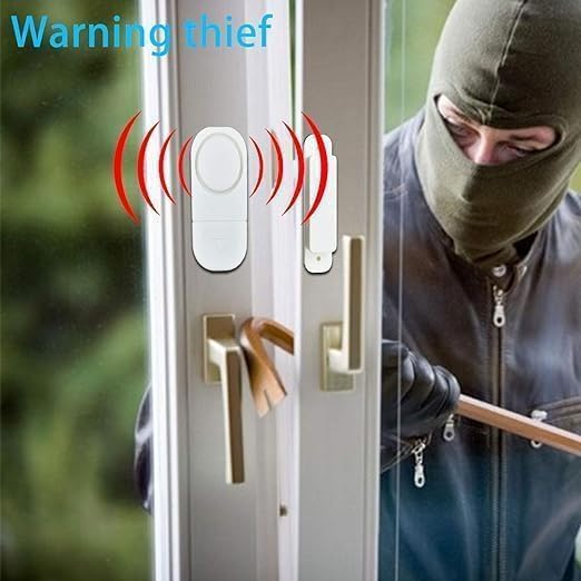 FIORENSE FIORENSE Smart Wireless Window Sensor Realtime Alarm Loud Door Alarms for Kids Safety Wireless Window Sensor Realtime Alarm System for Home Security for Pool and Office Door Bell  - Image 4