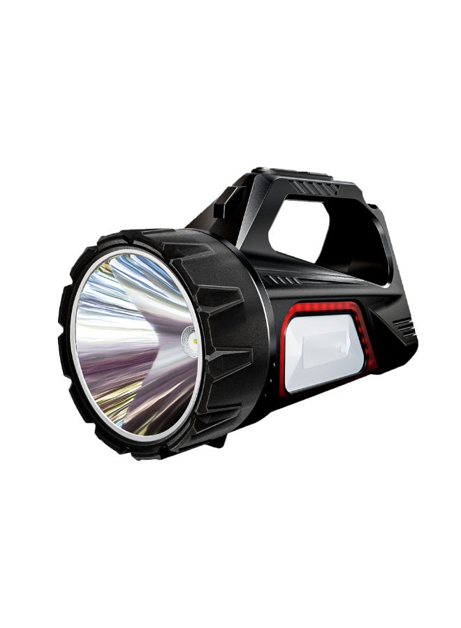 Rafeed Portable Searchlight, Dual Light Source 10W+10W, 500lm+300lm, IPX5 Waterproof, ABS+PC Material, Type-C Charging, 85x85x200mm, White/Grey - Image 1