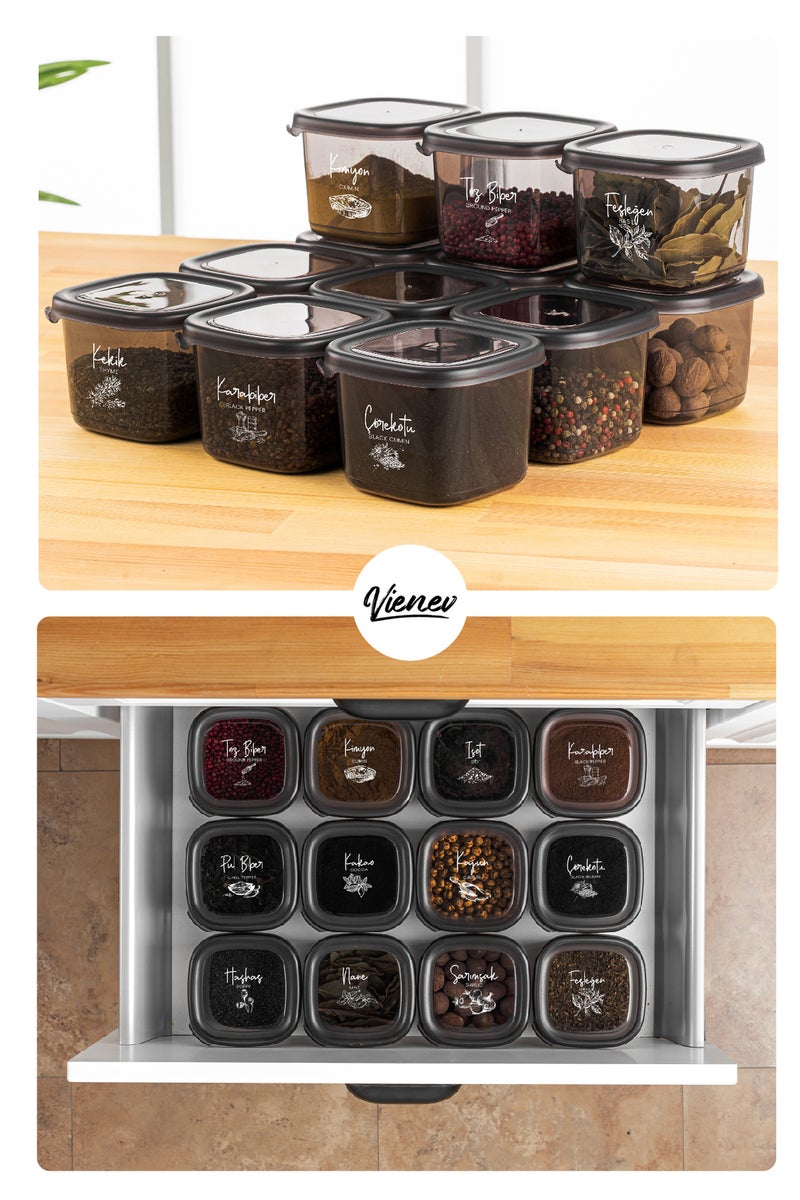 Vienev Peggy Square Storage and Closet Organizer with 24 Labels 6X(1.75 1.2, 0.55, 0.45) Antrachite - Image 5