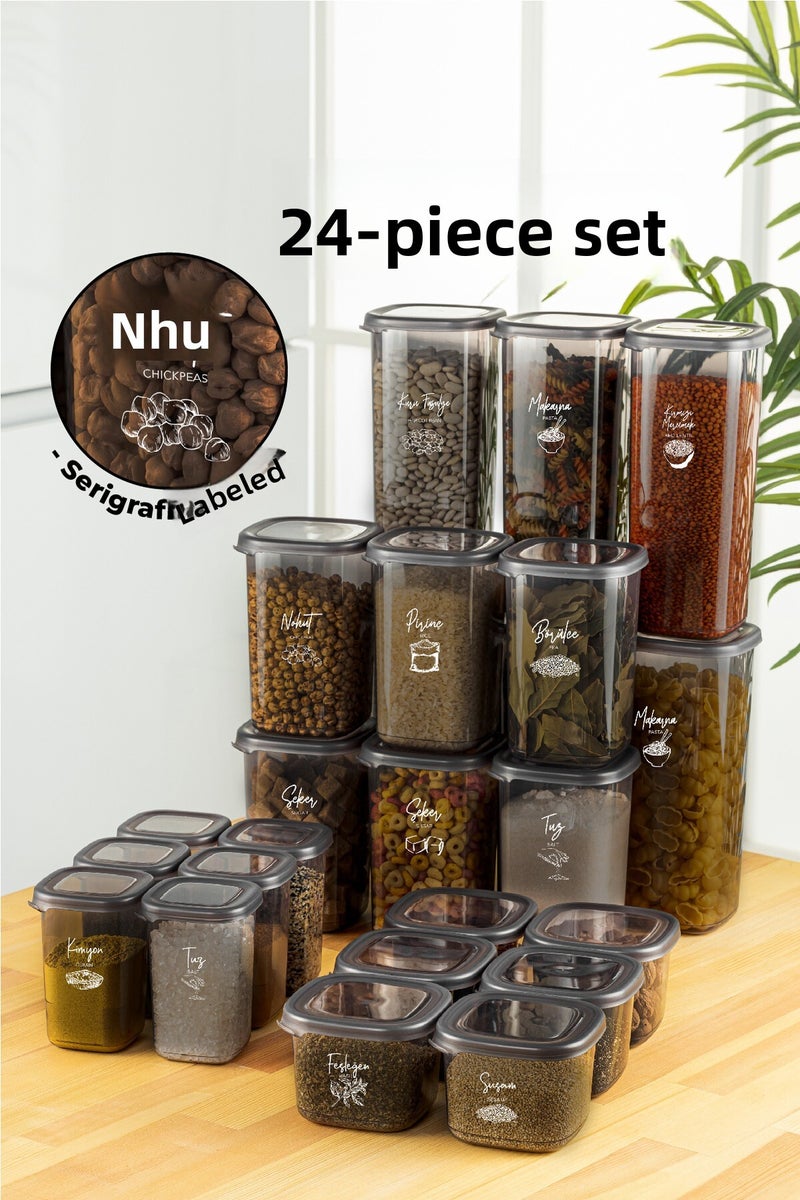 Vienev Peggy Square Storage and Closet Organizer with 24 Labels 6X(1.75 1.2, 0.55, 0.45) Antrachite - Image 1