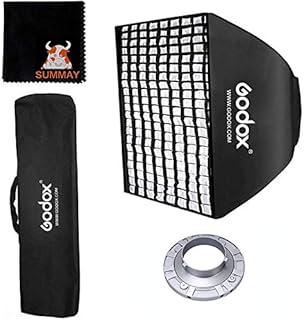 Godox GODOX 24 x 24inch / 60 x 60cm Studio Flash Honeycomb Grid Softbox with Carrying Bag for Bowens Mount Flash Speedlites - Image 1