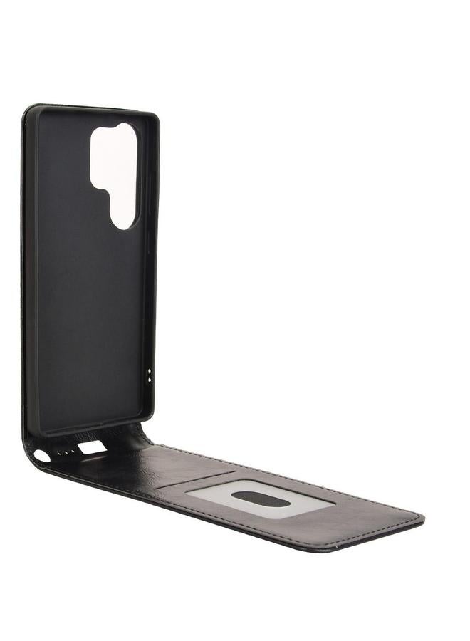 اس-توب جراب هاتف Samsung Galaxy S25 Ultra 5G مغناطيسي عمودي من الجلد - Image 3