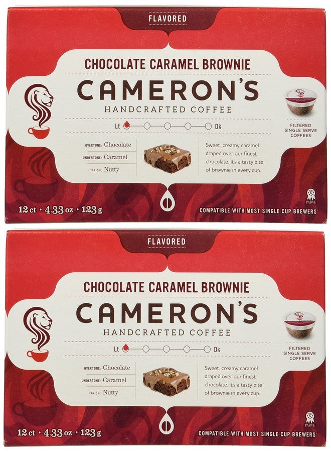 Cameron's Coffee CAMERON'S CHOCOLATE CARAMEL BROWNIE COFFEE 24 SINGLE SERVE CUPS - Image 1