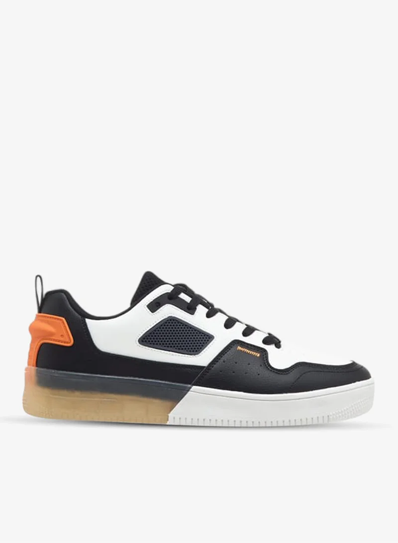 Men's Colourblock Sneakers with Lace-Up Closure