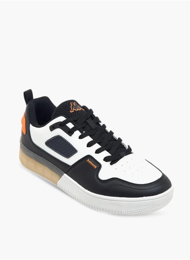 Kappa Men's Colourblock Sneakers with Lace-Up Closure