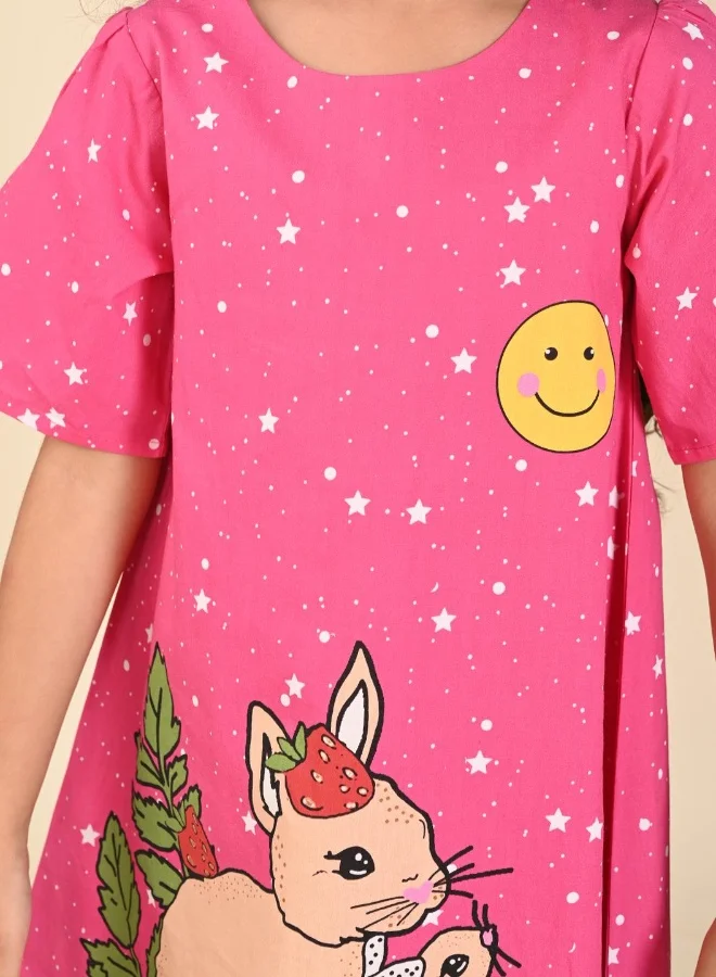 ليل بيكس فستان كاجوال مطبوع