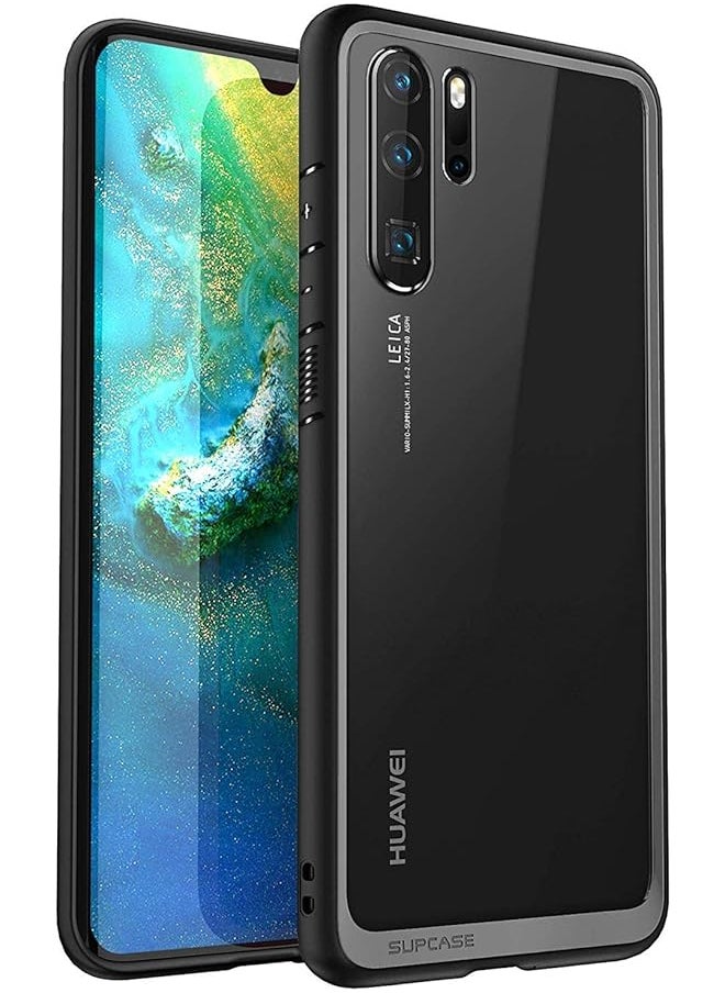 SUPCASE [Unicorn Beetle Style Series] Case Designed For Huawei P30 Pro Case, Premium Hybrid Protective Clear Soft Case - Black