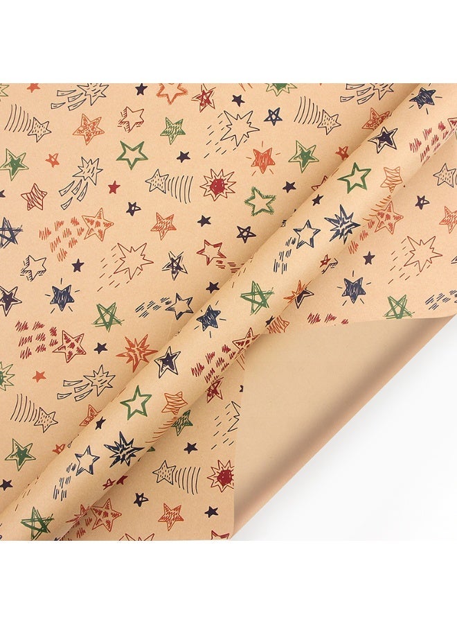 Neox 6 Sheets Gift Wrapping Paper With Accessories,Holiday Gift Wrapping Paper,Birthday Gift Box Gift Wrapping DIY, Gift Wrapping Paper for Birthday, Holiday, Wedding, Party,Kids Gift Wrapping (70cmX50cm) - Image 3