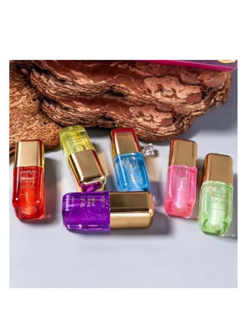 KASTWAVE 6Pcs Hydrating Lip Gloss Set, Bling Lip Gloss, Extra Strength Lip Plumper Gloss, Shiny Vegan Lip Makeup, 6 Colors Plumping Sexy Lip Gloss, Long-lasting Effect Moisturizing Tinted Lip Plumper Non-Stick - Image 5