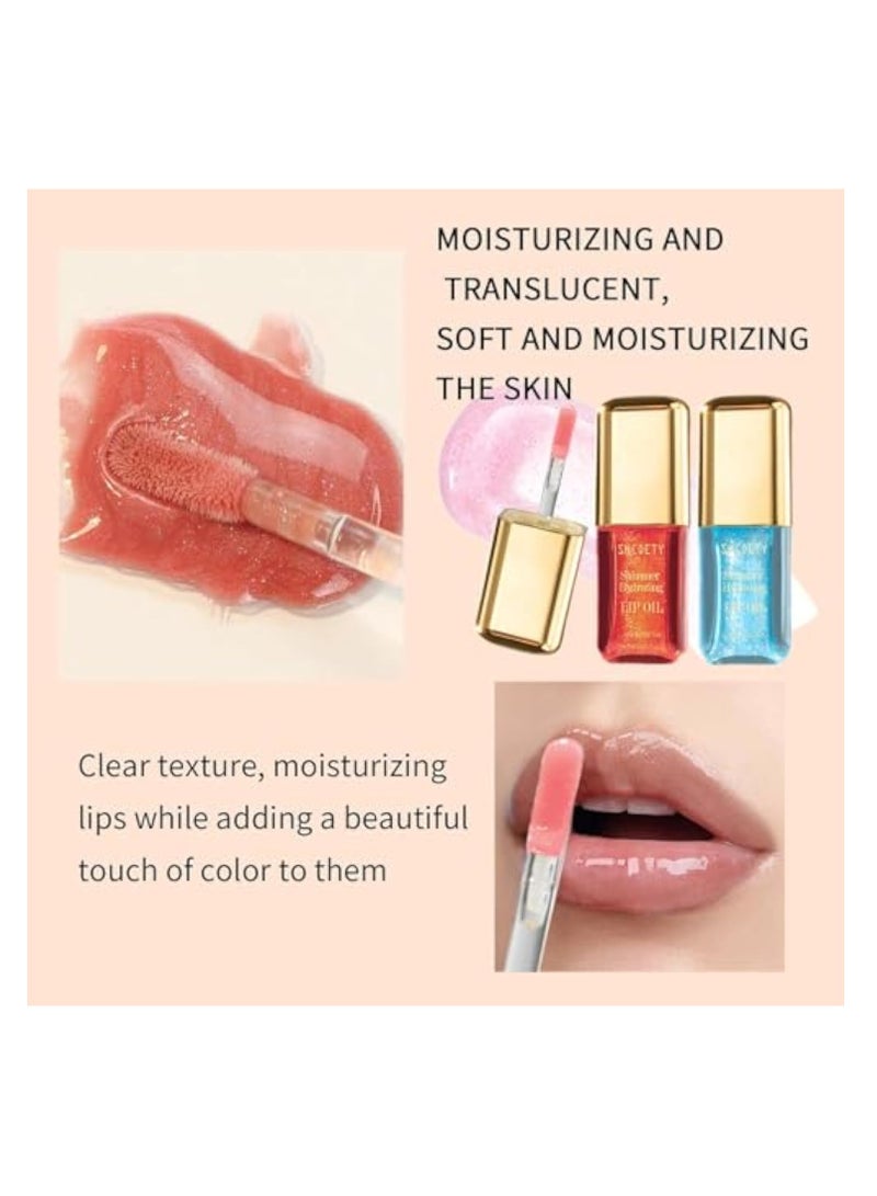 KASTWAVE 6Pcs Hydrating Lip Gloss Set, Bling Lip Gloss, Extra Strength Lip Plumper Gloss, Shiny Vegan Lip Makeup, 6 Colors Plumping Sexy Lip Gloss, Long-lasting Effect Moisturizing Tinted Lip Plumper Non-Stick - Image 4