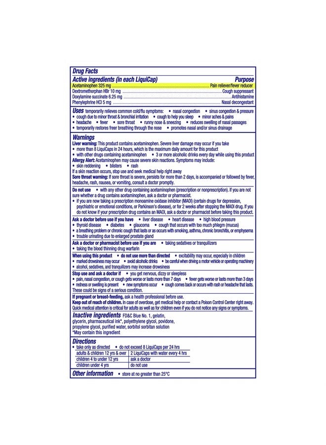 Vicks دواء نايكويل للبرد الشديد، الإنفلونزا، والاحتقان، 24 كبسولة سائلة، أقصى قوة، 24 عدداً - Image 2