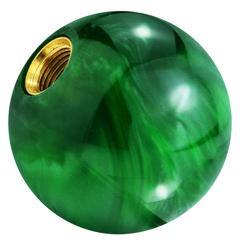 Arenbel Shifter Ball Car Shift Knob Stick Round Gear Lever Handle Fit Most Manual Automatic Vehicles, Green - Image 5