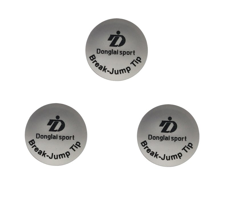DDonglai 3pcs Packed14mm Billiard Break Cue Tip/Jump Cue Tip,Polymer Material for Durable use, Professional Billiard Accessories for Player - Image 1