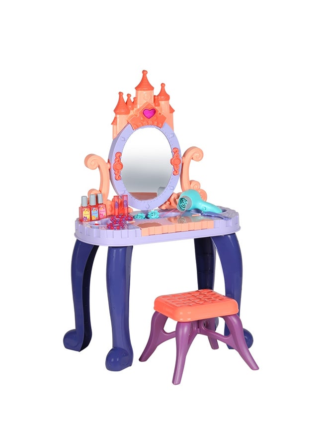 Piano Vanity Beautiful Girl Dressing Table 29 Pieces - 661-136 - Image 1