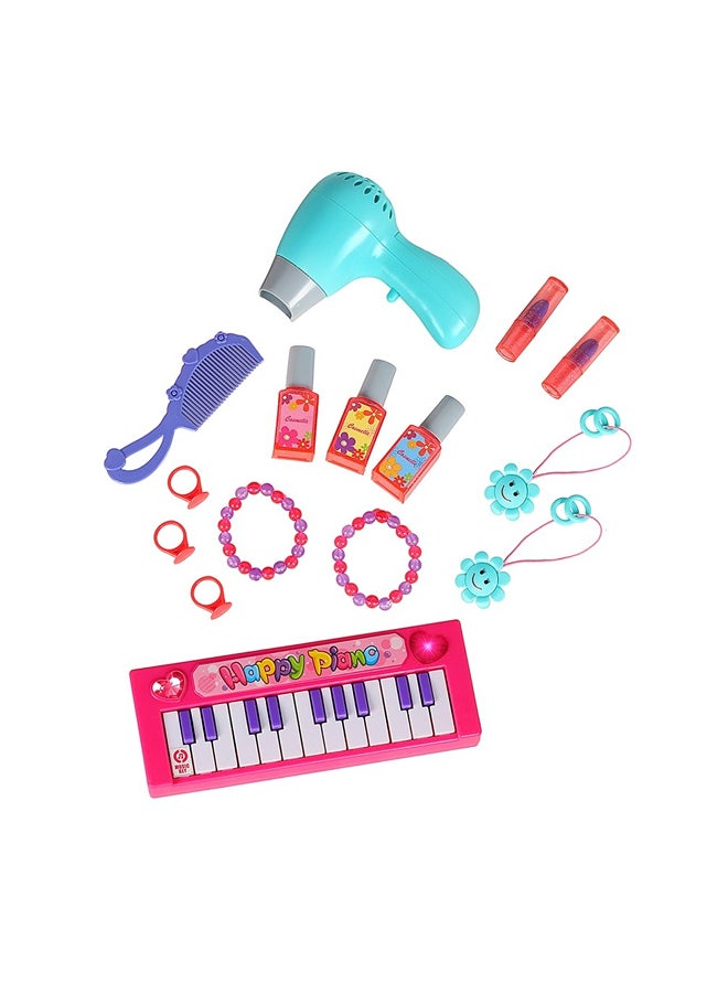 Piano Vanity Beautiful Girl Dressing Table 29 Pieces - 661-136 - Image 4