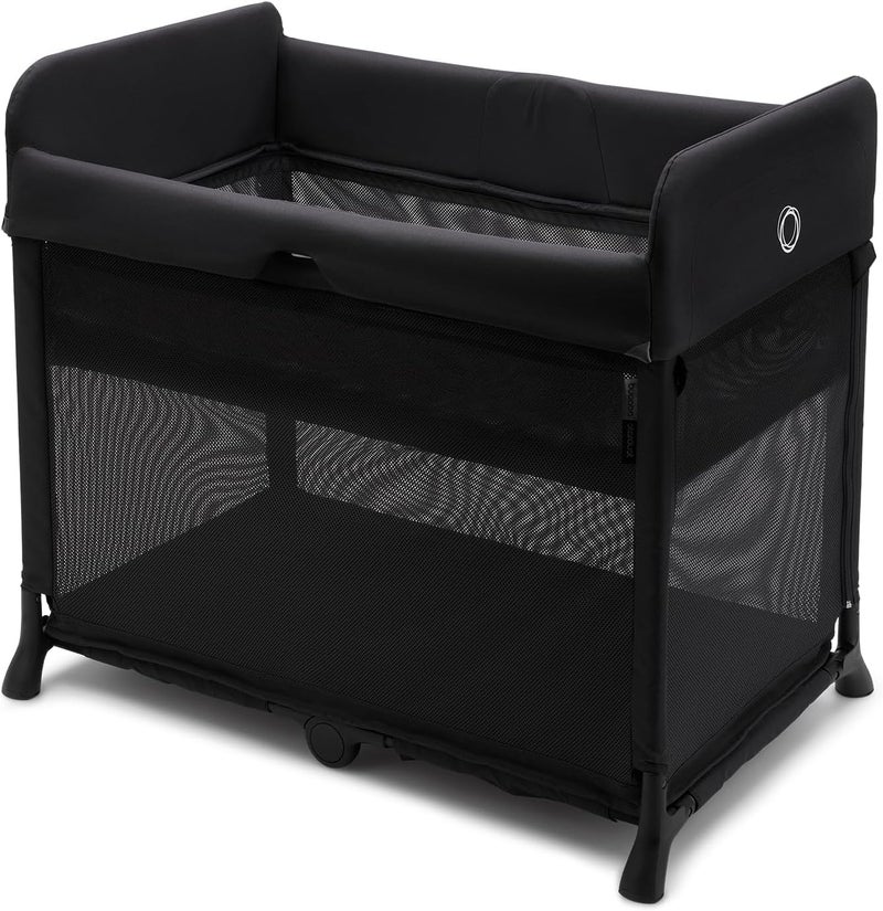 Bugaboo Stardust 2-in-1 Folding Playpen and Compact Travel Cot with Mattress - Midnight Black