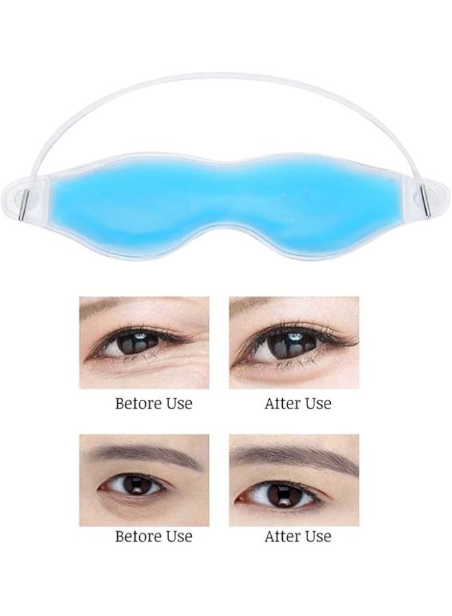 Reusable Summer Ice Cooling Gel Sleeping Eye Mask, Eye Pillow for Puffy Eyes Stress Relief, Hot Cold Therapy Gel Eye Mask for Sleep and Travel - Image 3