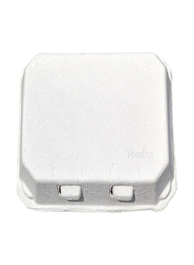 Henlay White Half Dozen Blank Egg Cartons - 6-Pack Flat Top Half-Dozen Holder, Recyclable Pulp, Ideal for Farm-Fresh Eggs, DIY Custom Labeling, Eco-Friendly Storage - 20 Pack - Image 4