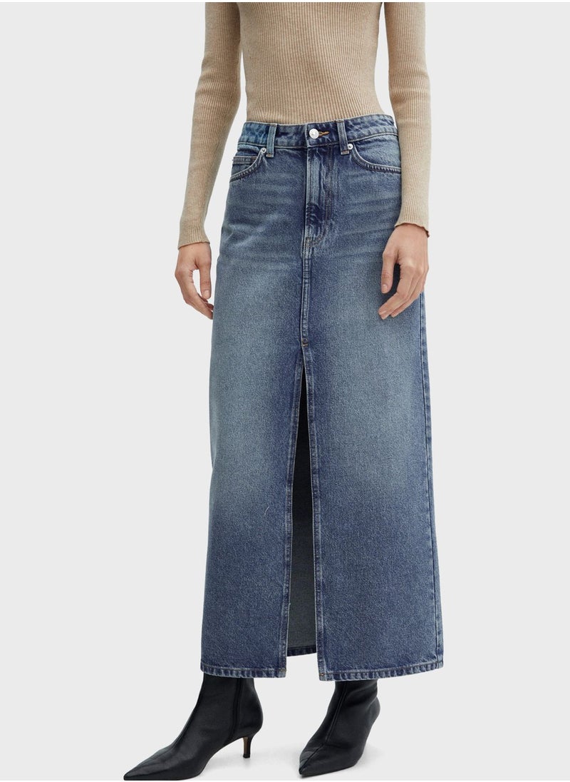 MANGO - High Waist Skirt - Image 1