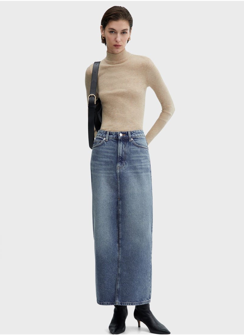 MANGO - High Waist Skirt - Image 1
