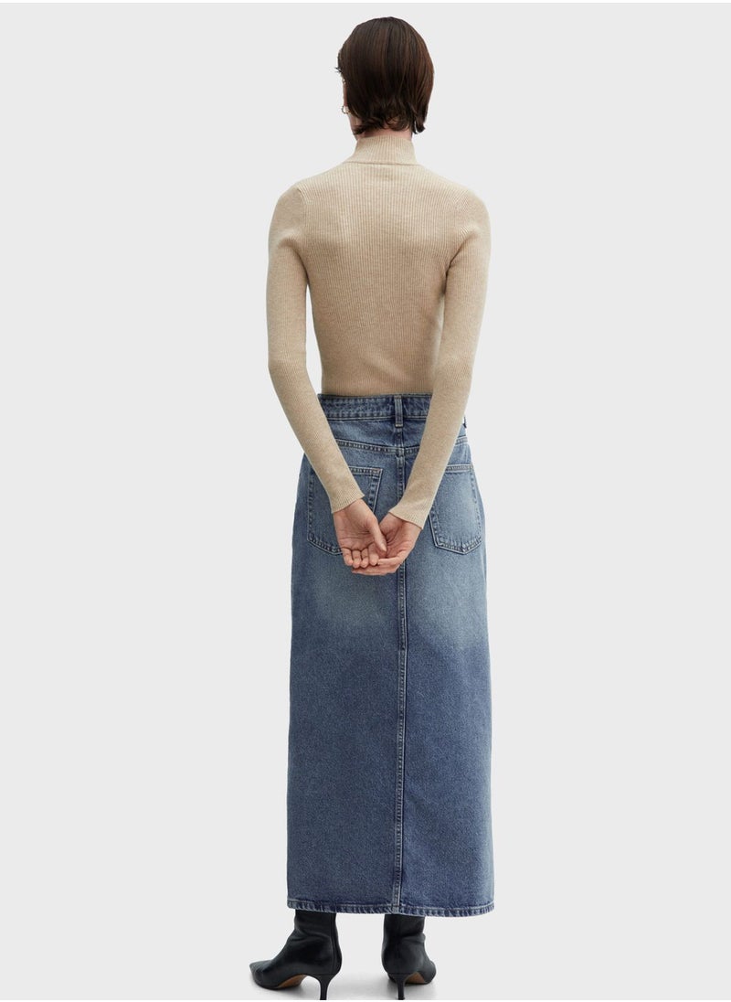 MANGO - High Waist Skirt - Image 1