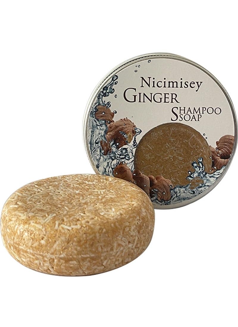 Nicimisey - Ginger Hair Regrowth Shampoo BarAntiHair Loss Hair Natural Organic Ginger Shampoo Bar Ginger Bar Shampoo Soap Promotes Hair Growth Cleansing Treats Dry and Sensitive Scalp - Image 1